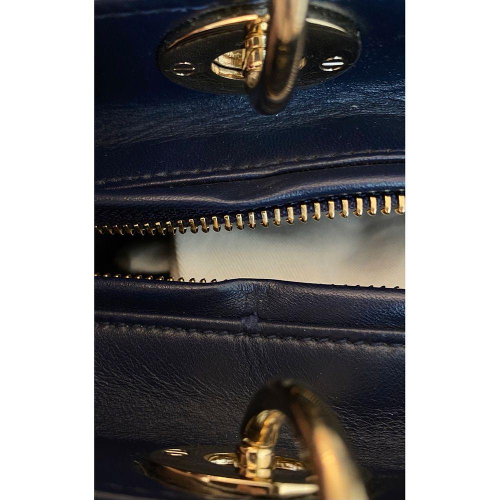 DIOR, Lady Dior in blue leather 3