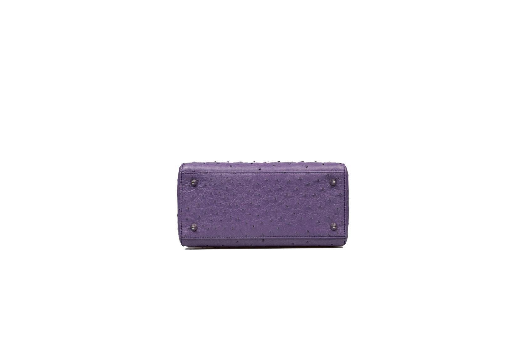 Dior Lady Dior Lady Dior Mittleres Straußengelb im Angebot 12