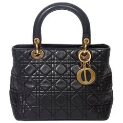 Dior Lady in Black calf leather