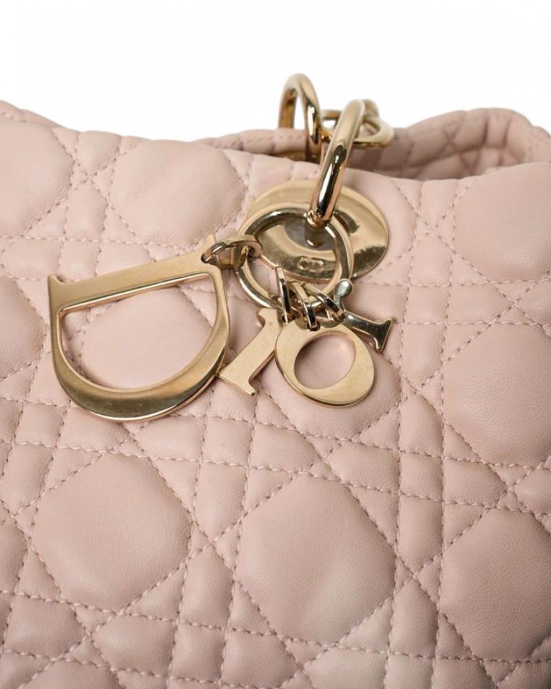 Dior Lady Large Soft Cannage Pink 5