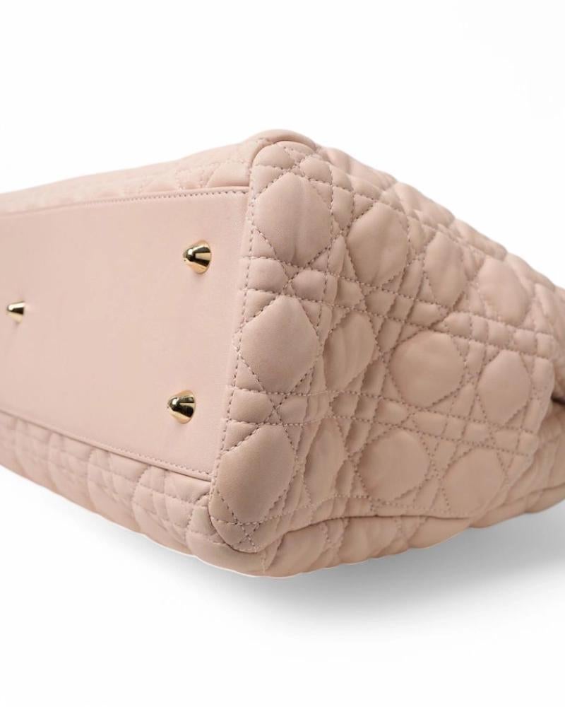 Dior Lady Large Soft Cannage Pink 4