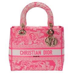 Dior Lady Medium Toile De Jouy Fuchsia