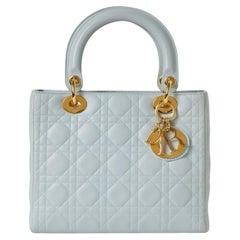 Dior Lady Medium Vintage Cannage Azure