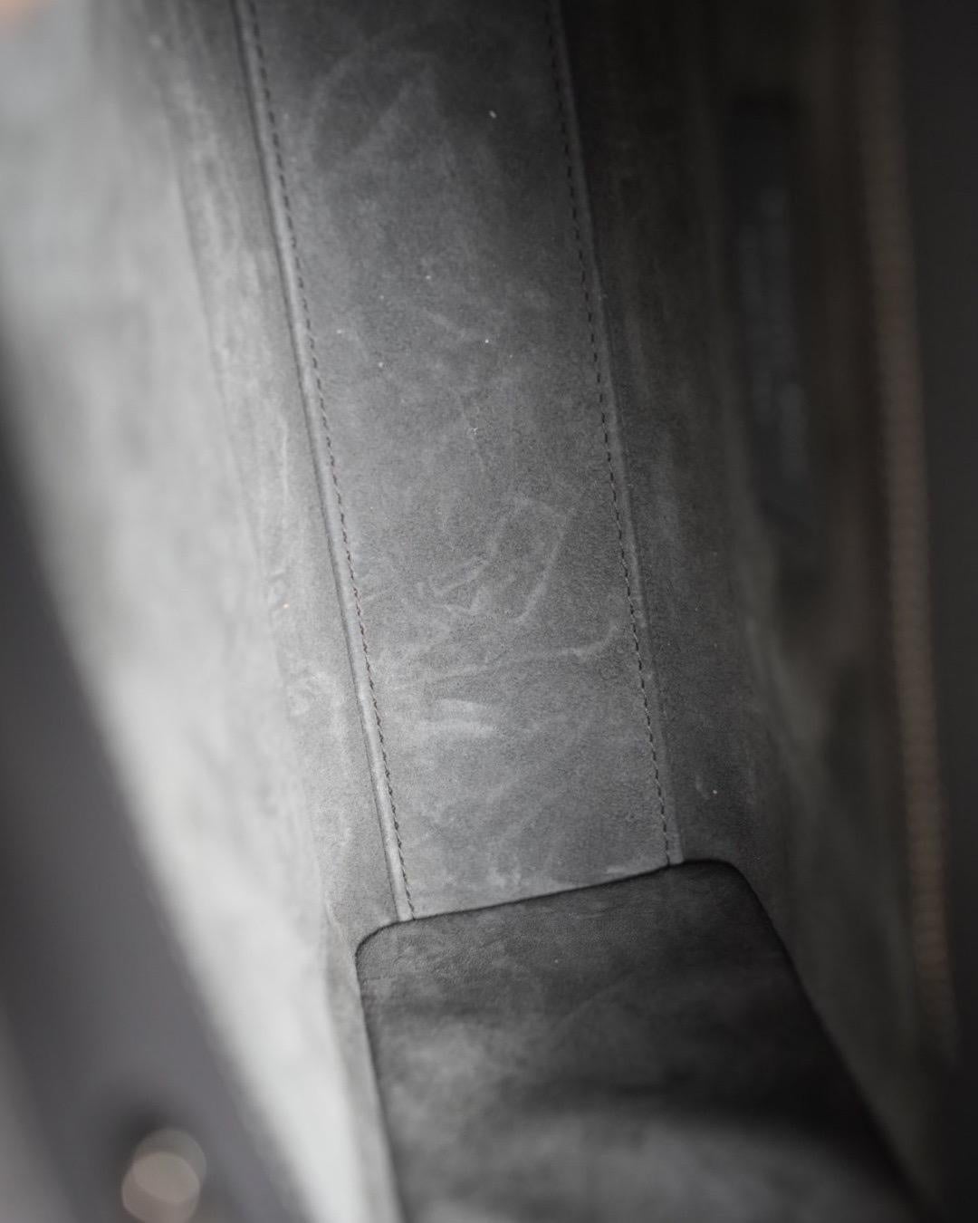 Dior Lady Small Canvas Metel Grigia en vente 5