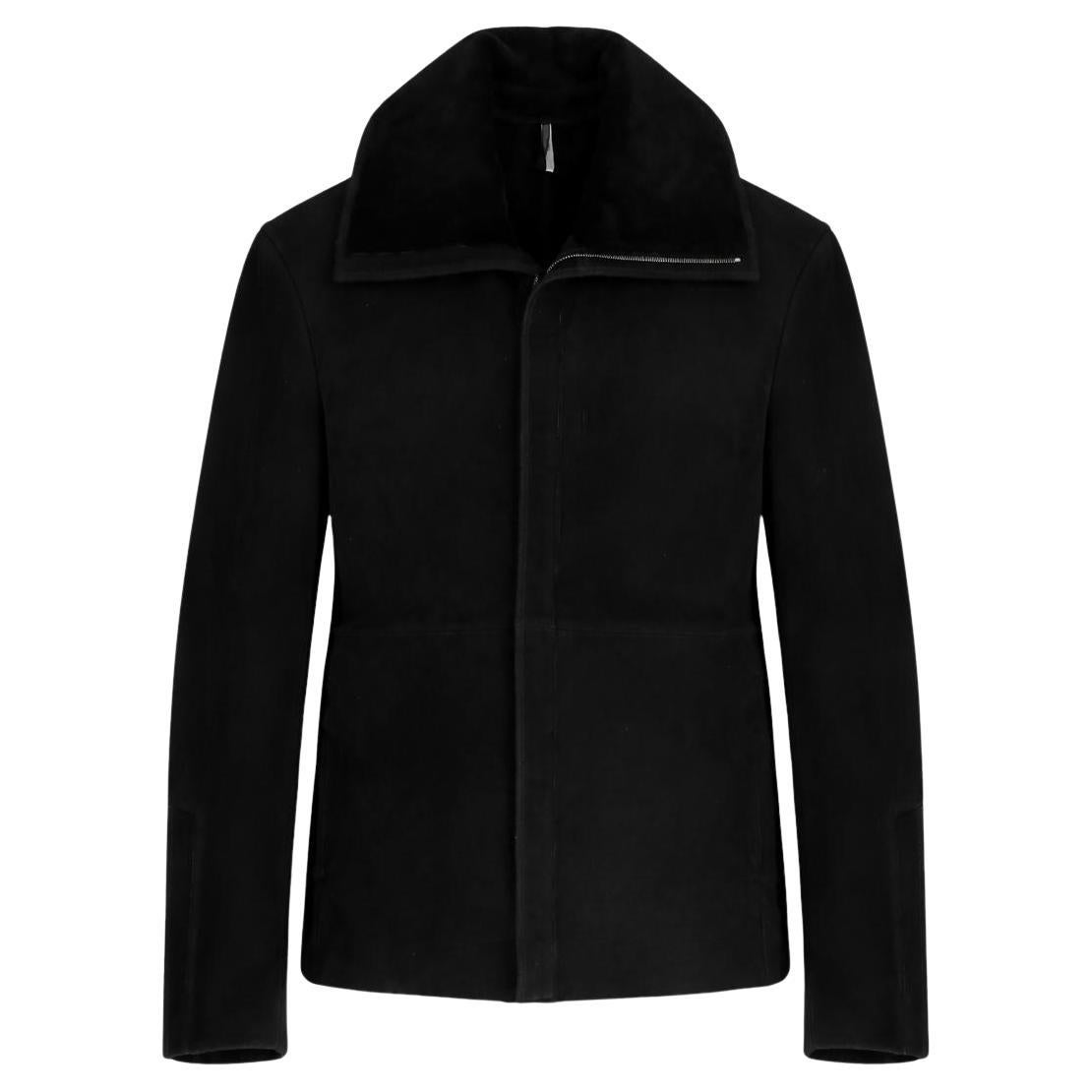 Dior Lamb Suede Shearling Pilot Jacket For Sale