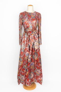 Dior lamé dress 1970's
