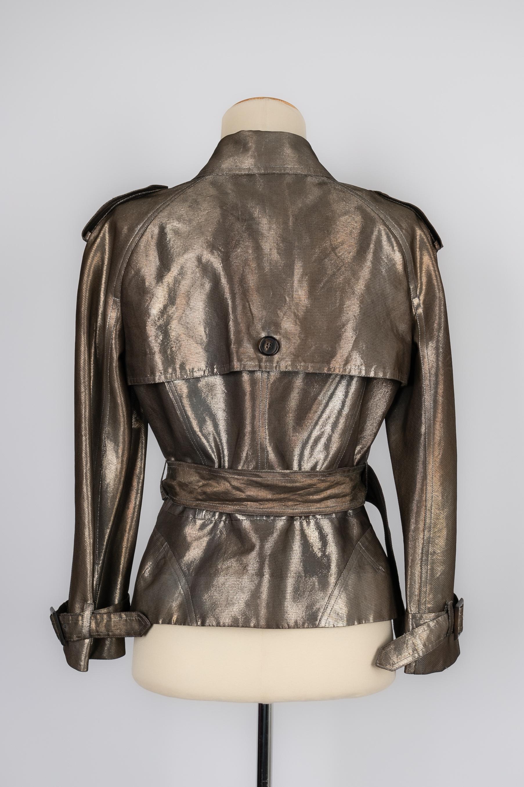 Dior lamé jacket In Excellent Condition For Sale In SAINT-OUEN-SUR-SEINE, FR