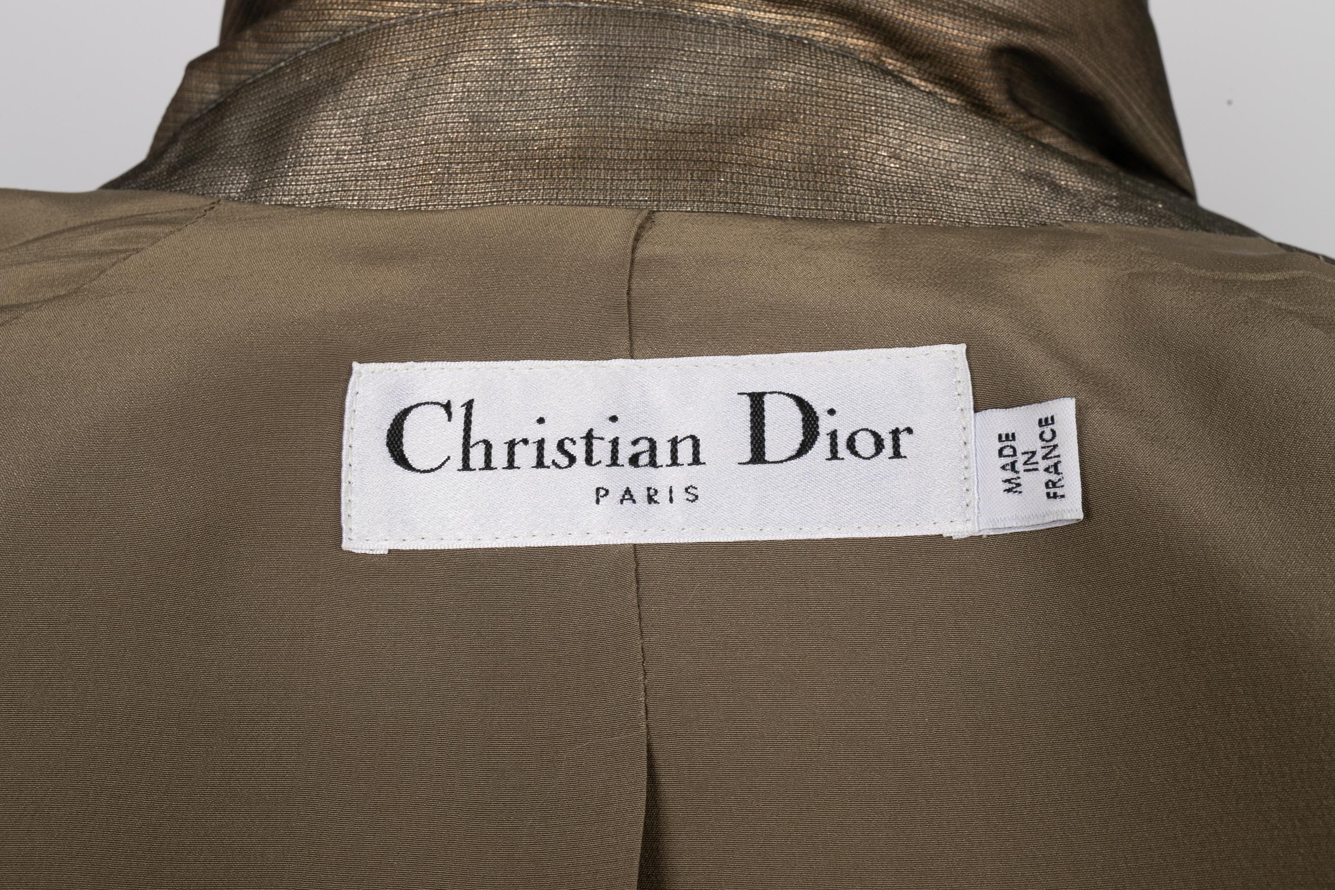 Dior lamé jacket For Sale 5