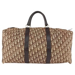 Dior Large Brown Monogram Trotter Boston Duffle Bag 122d15