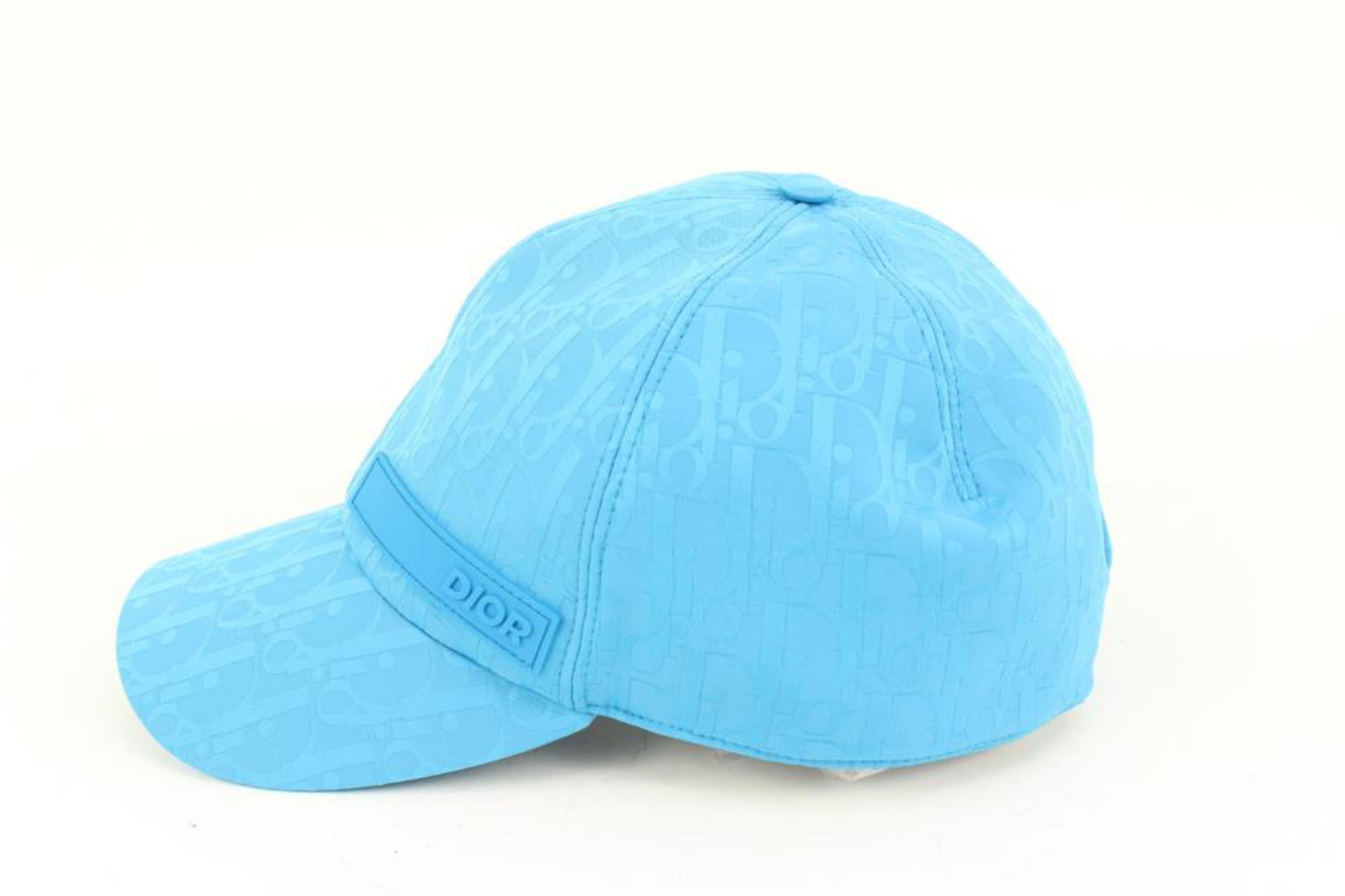 Dior Large Light Blue Oblique Trotter Casquette Baseball Cap Hat 2d419s 2