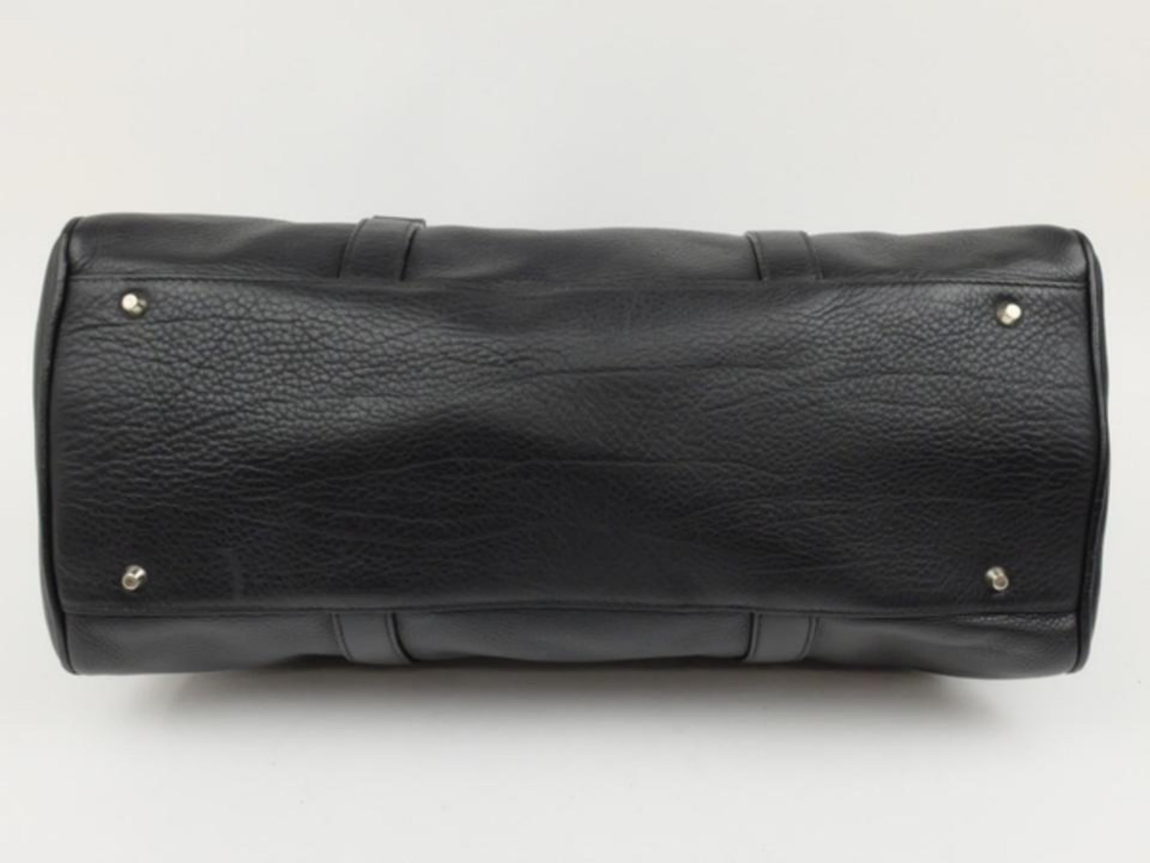 Dior Large Logo Boston 228208 Black Leather Shoulder Bag For Sale 5