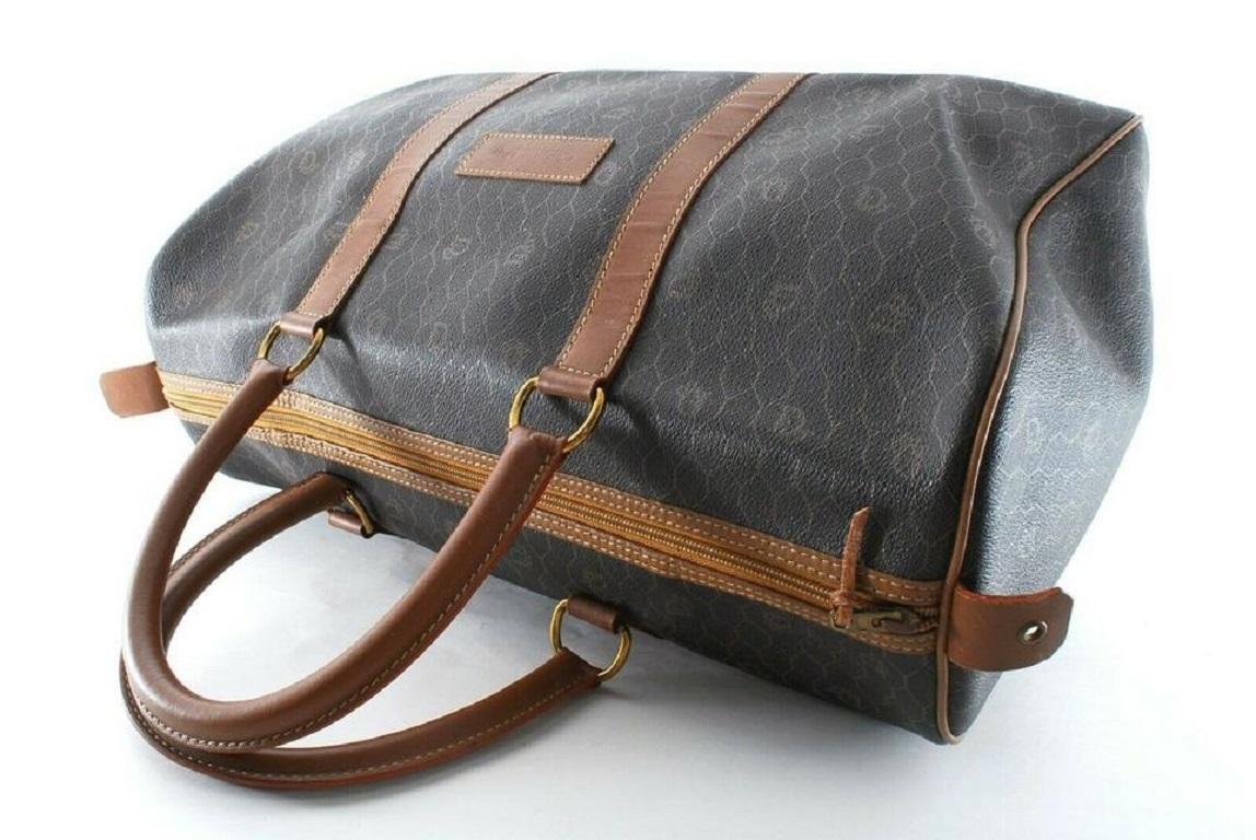 Dior Large Trotter Boston Duffle Black Oblique Honey Comb 858419 For Sale 5