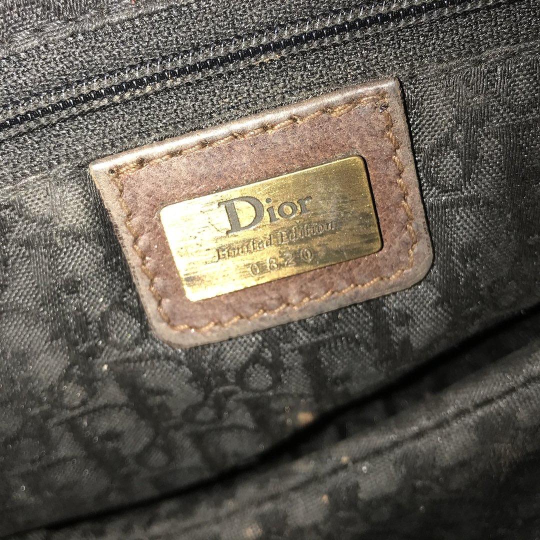 Dior Laser Cut Leather Saddle Bag 1
