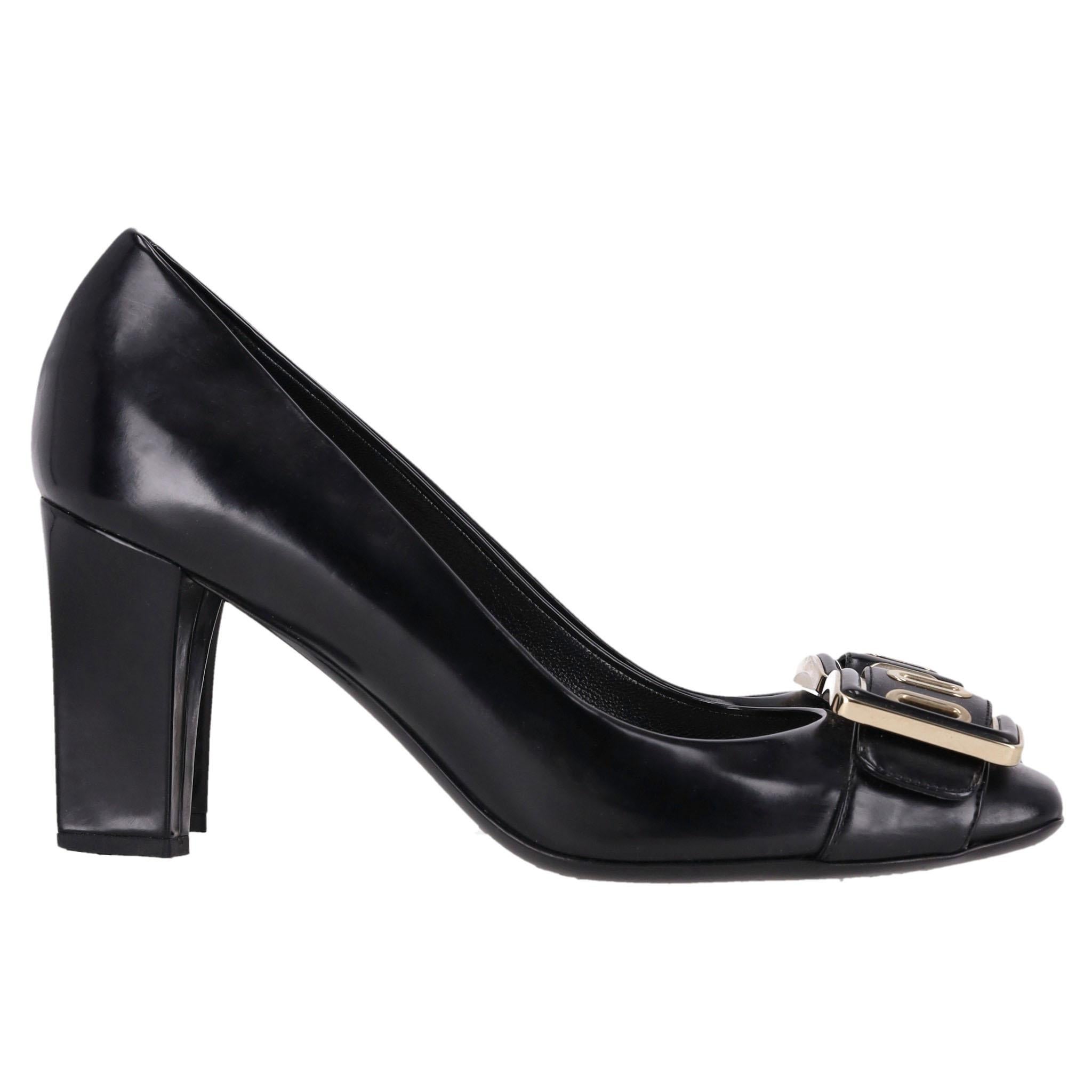Dior Leather 'CD' Buckle Detail Pumps In Excellent Condition In London, GB