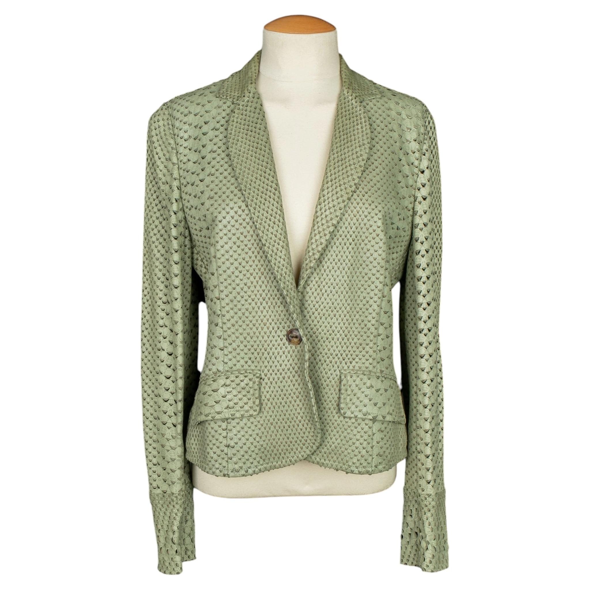 Dior leather jacket by John Galliano Spring-Summer 2006