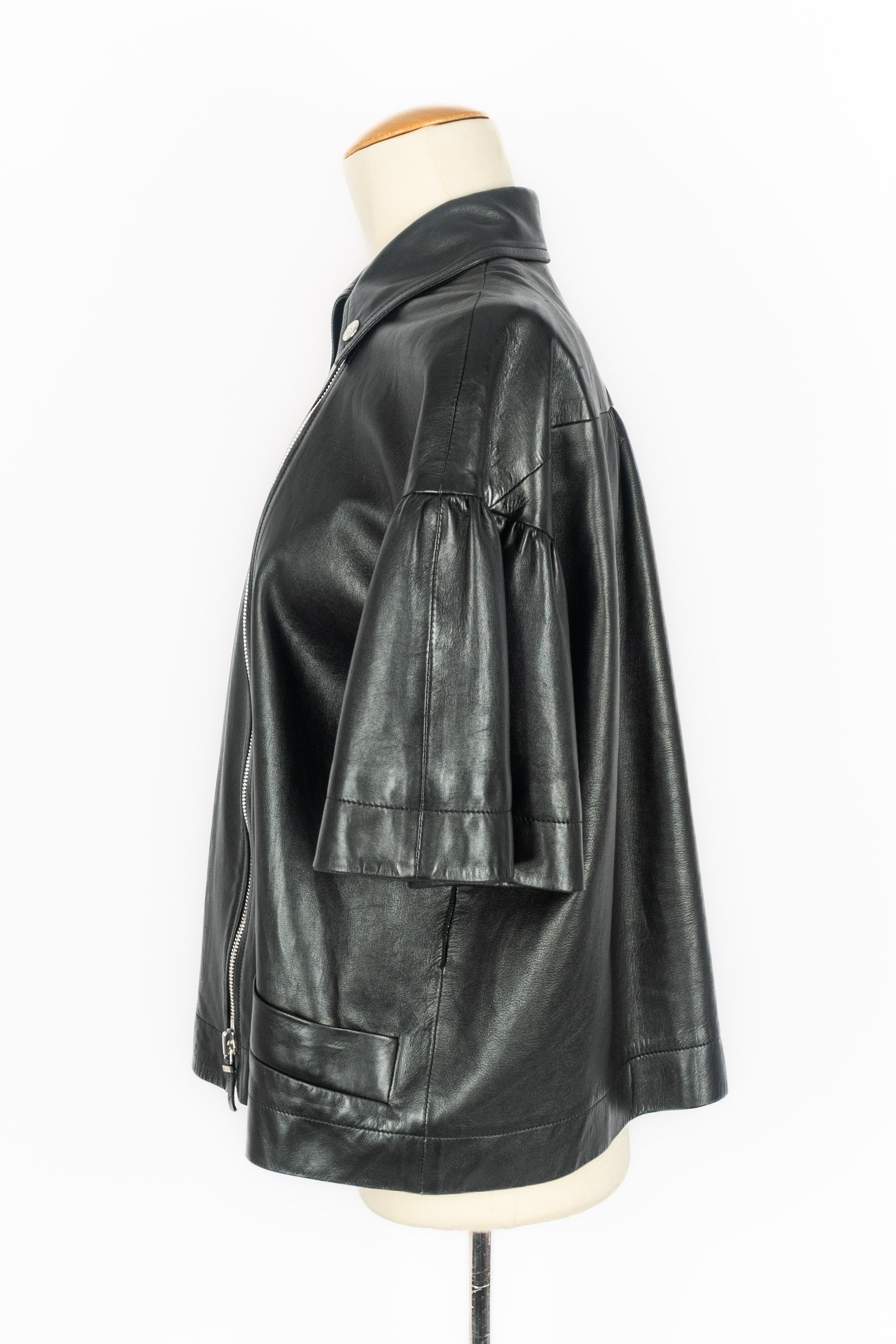 Women's Dior leather jacket For Sale
