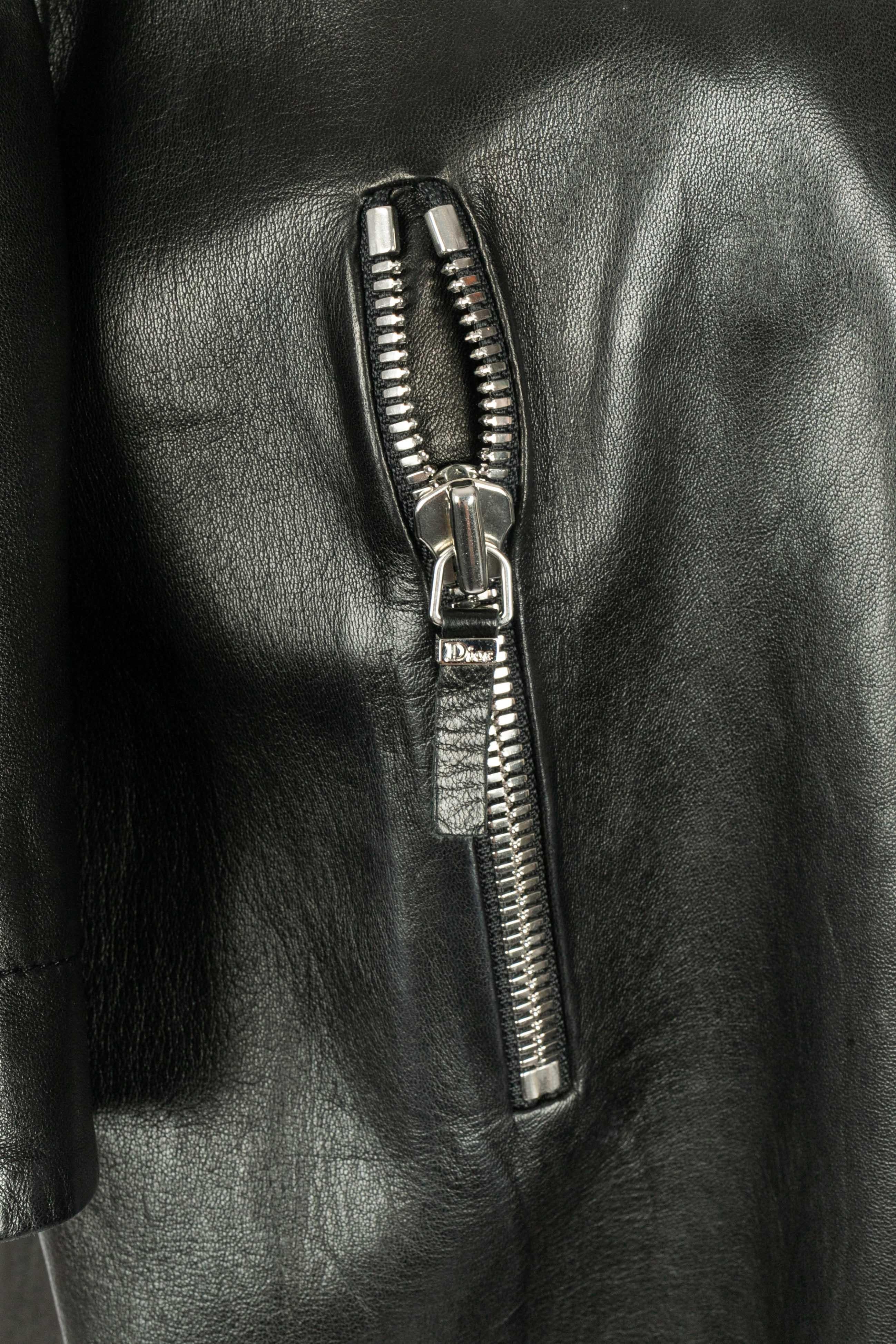 Dior leather jacket For Sale 1