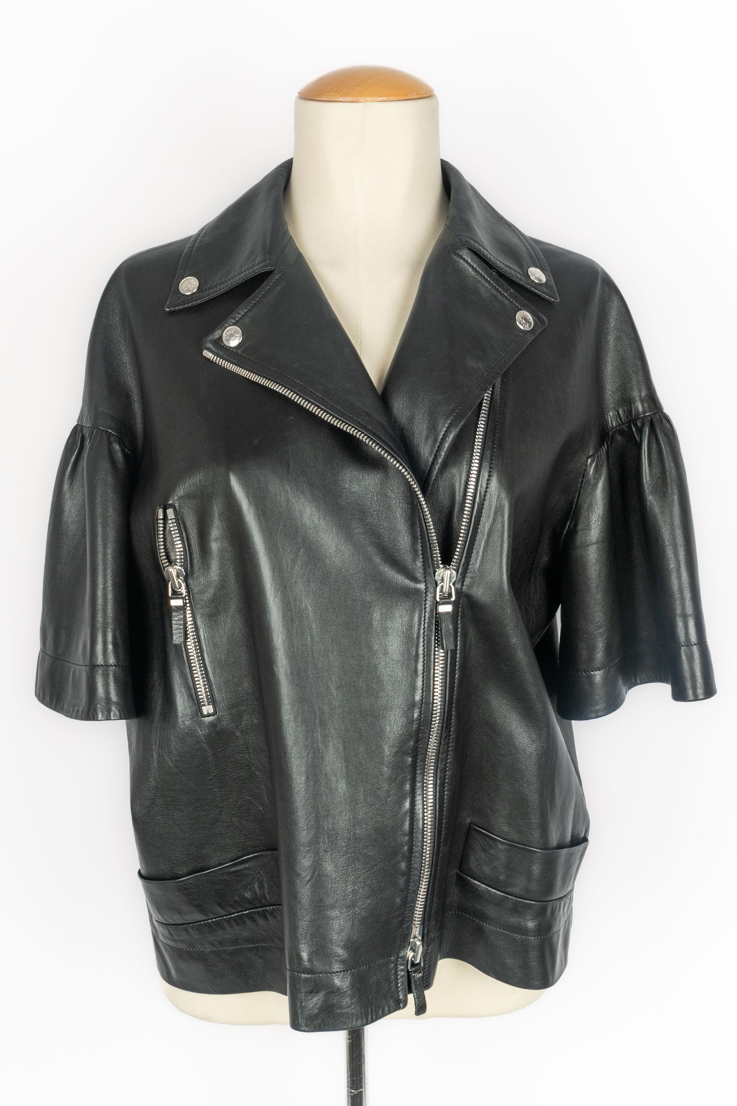 Dior leather jacket For Sale 3