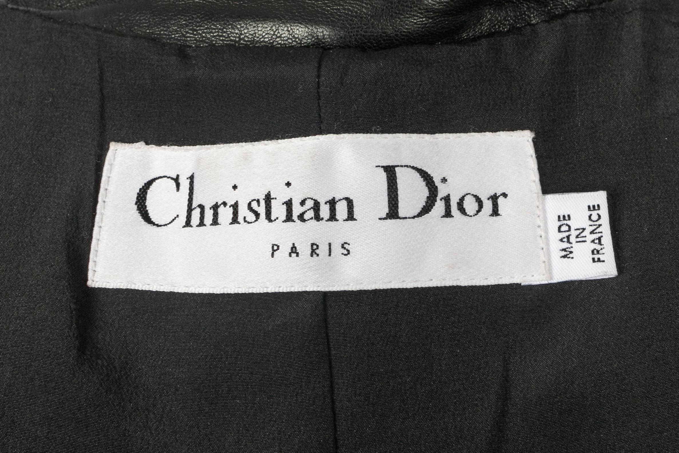 Dior leather jacket For Sale 4