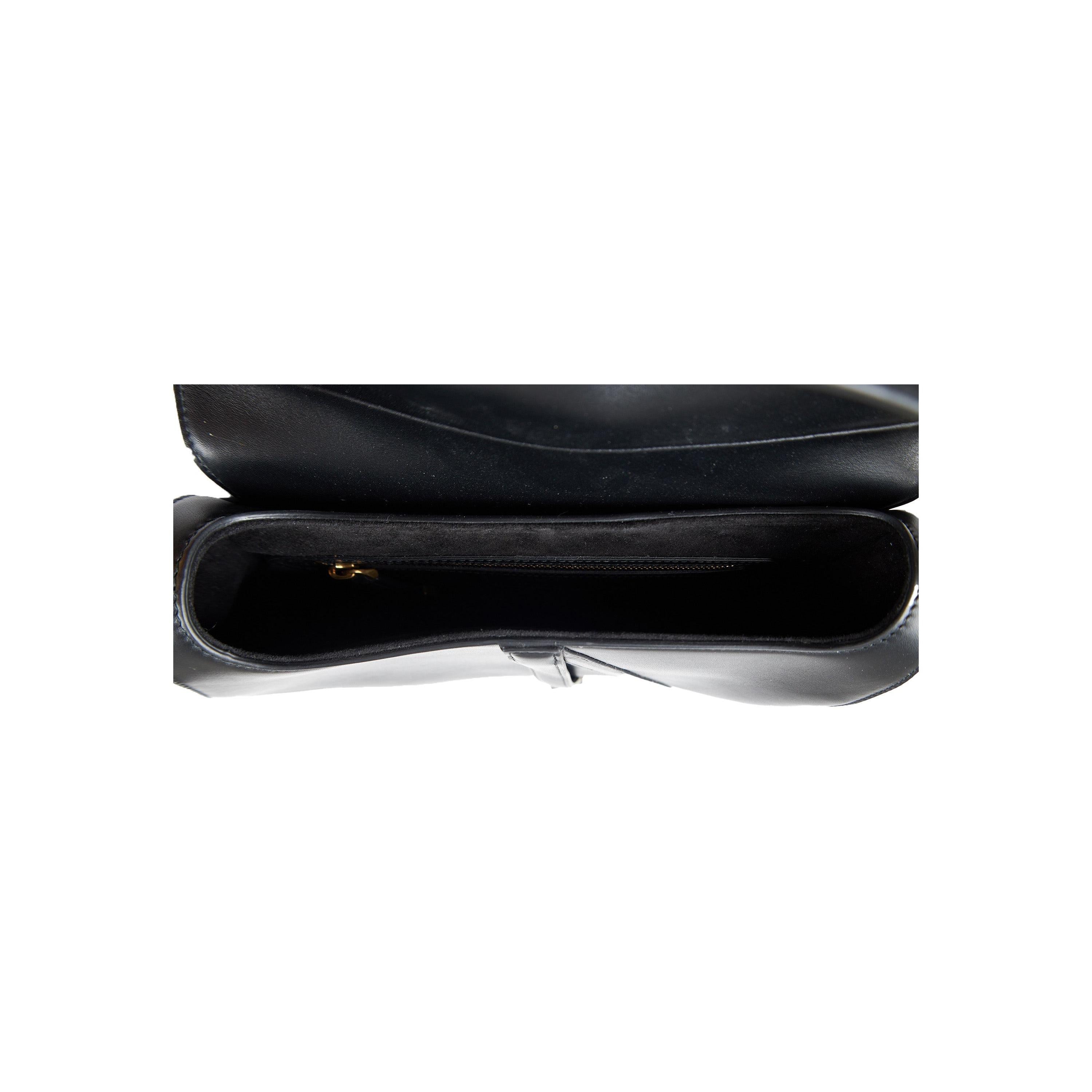 Dior Leather Medium Saddle Bag with Studded Strap  5
