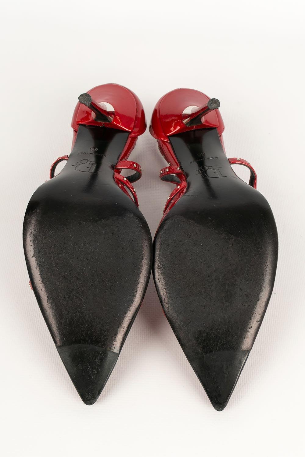 Bombas de piel Dior en Bombas de piel rojas en venta 1