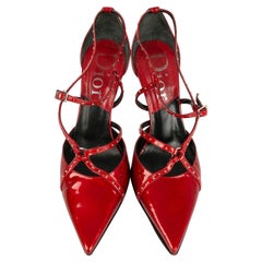 Dior Leather Pumps in Red Leather Pumps