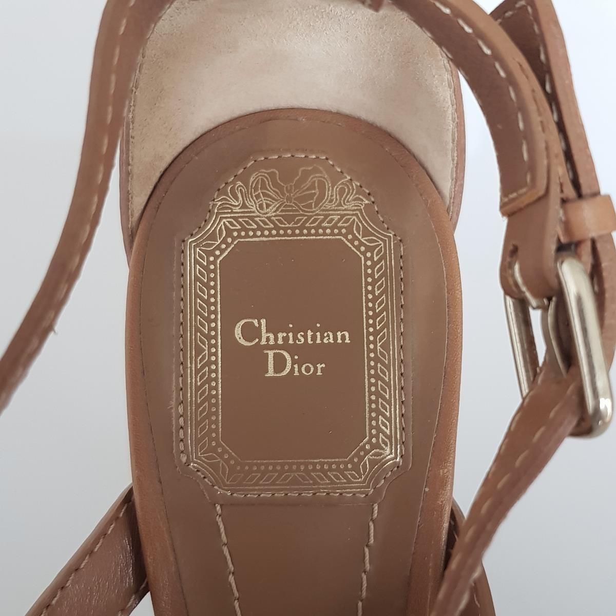 Dior Leather Sandal 38, 5 1