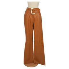 Pantalon en cuir Dior