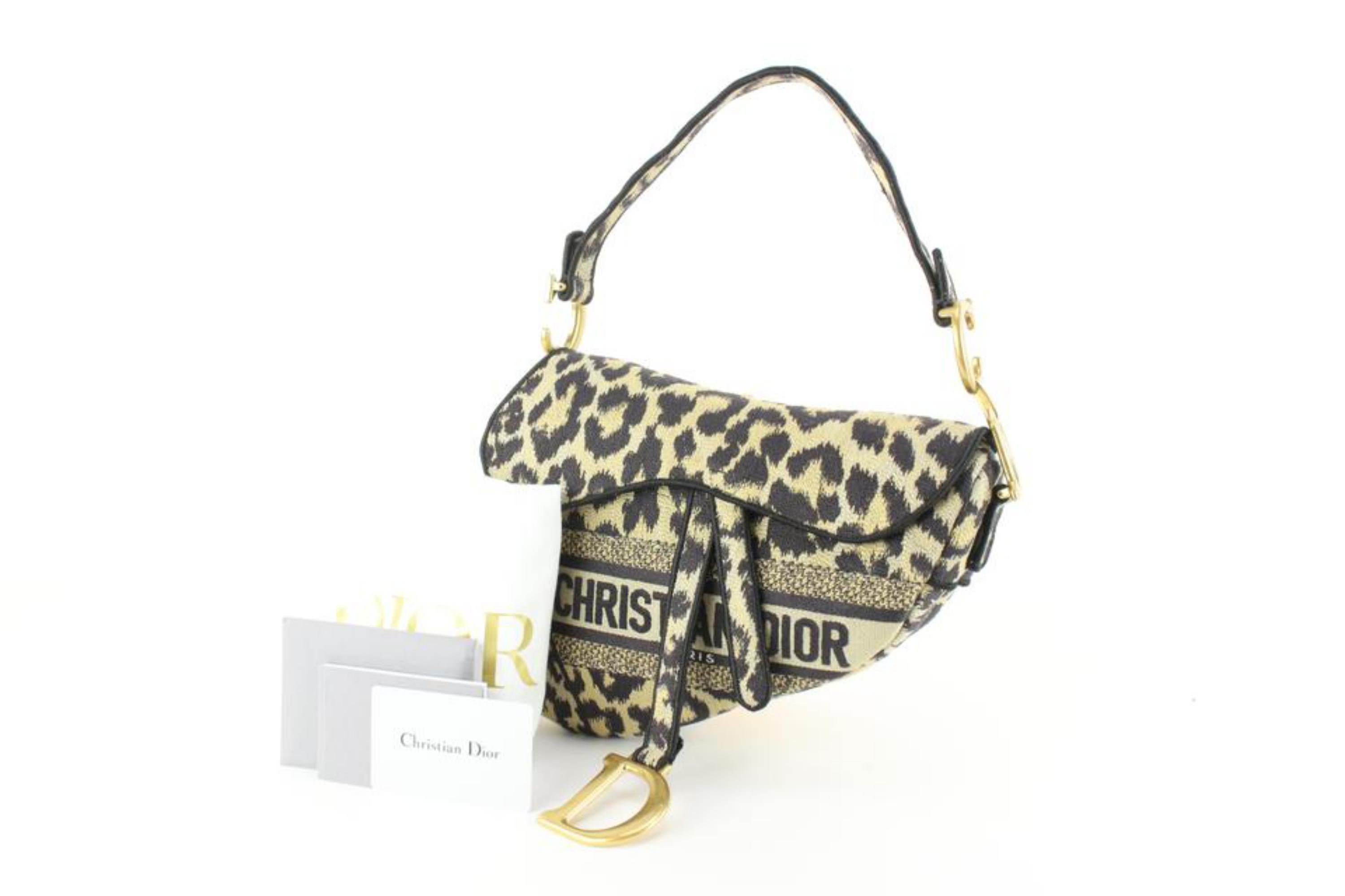 Dior Leopard Embroidered Mizza Saddle Bag 54d725s 3