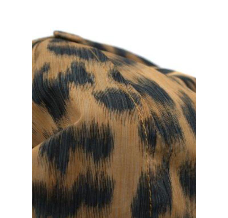 Dior Leopard Print Beret - size S For Sale 2
