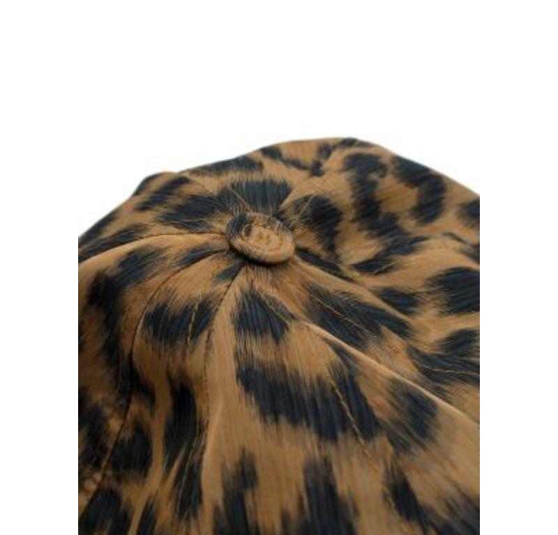 Dior Leopard Print Beret - size S For Sale 3