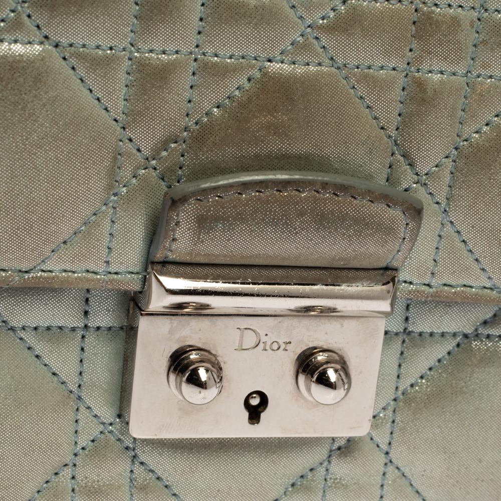 Bolsa Dior Azul Claro Cannage Piel Resplandeciente Miss Dior Promenade 1