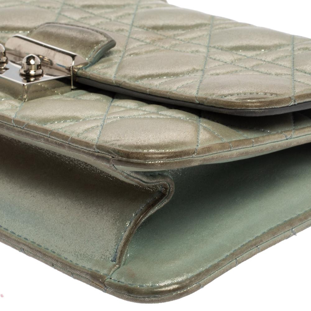 Bolsa Dior Azul Claro Cannage Piel Resplandeciente Miss Dior Promenade 3