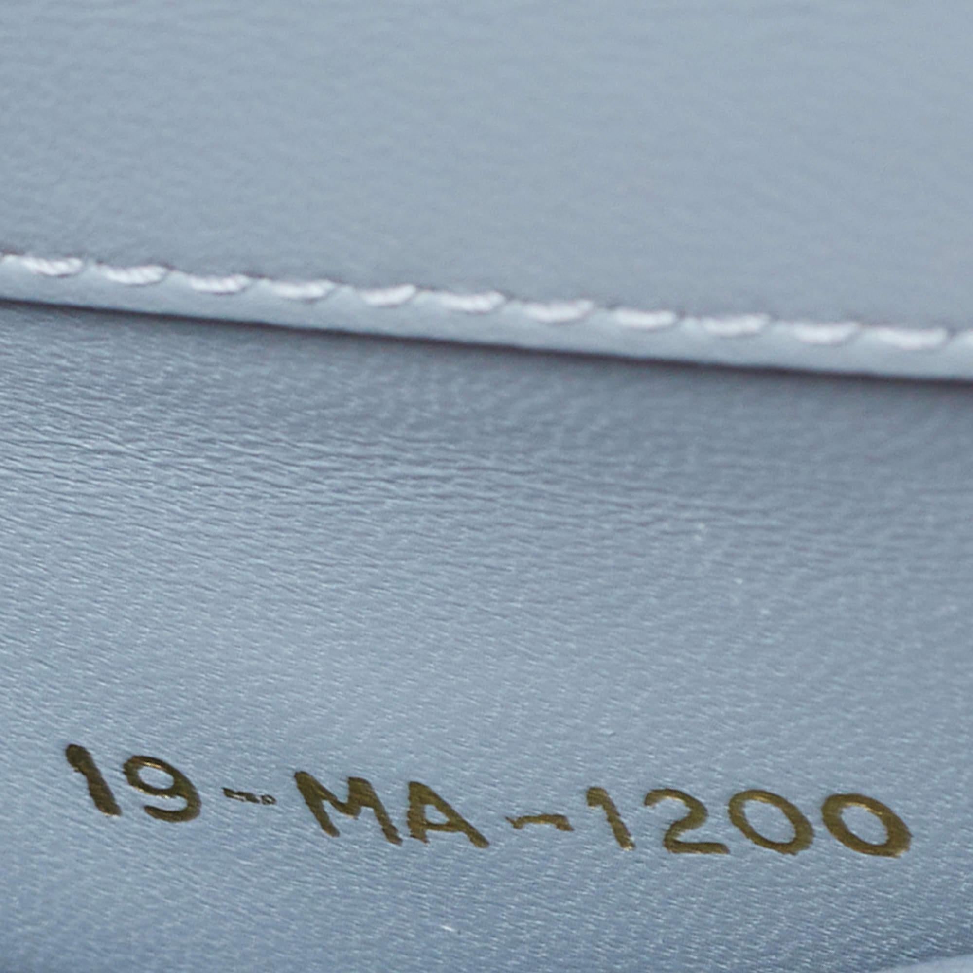 Dior Light Blue Leather Micro 30 Montaigne Crossbody Bag 4