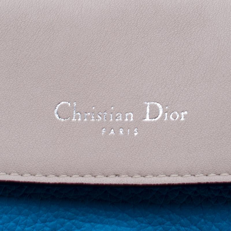 Dior Light Blue Leather Small Be Dior Flap Bag 1