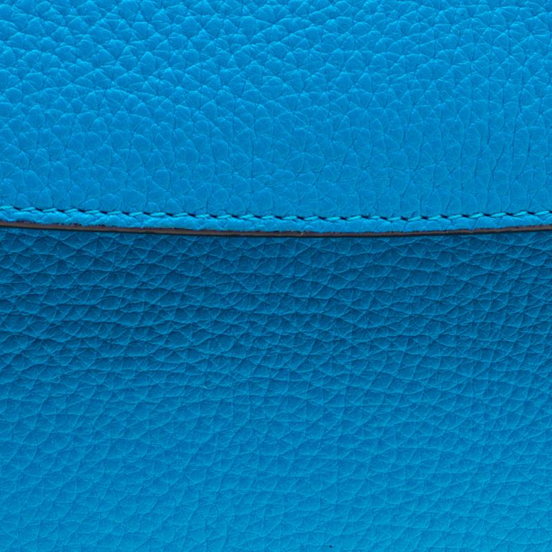 Dior Light Blue Leather Small Be Dior Flap Bag 3