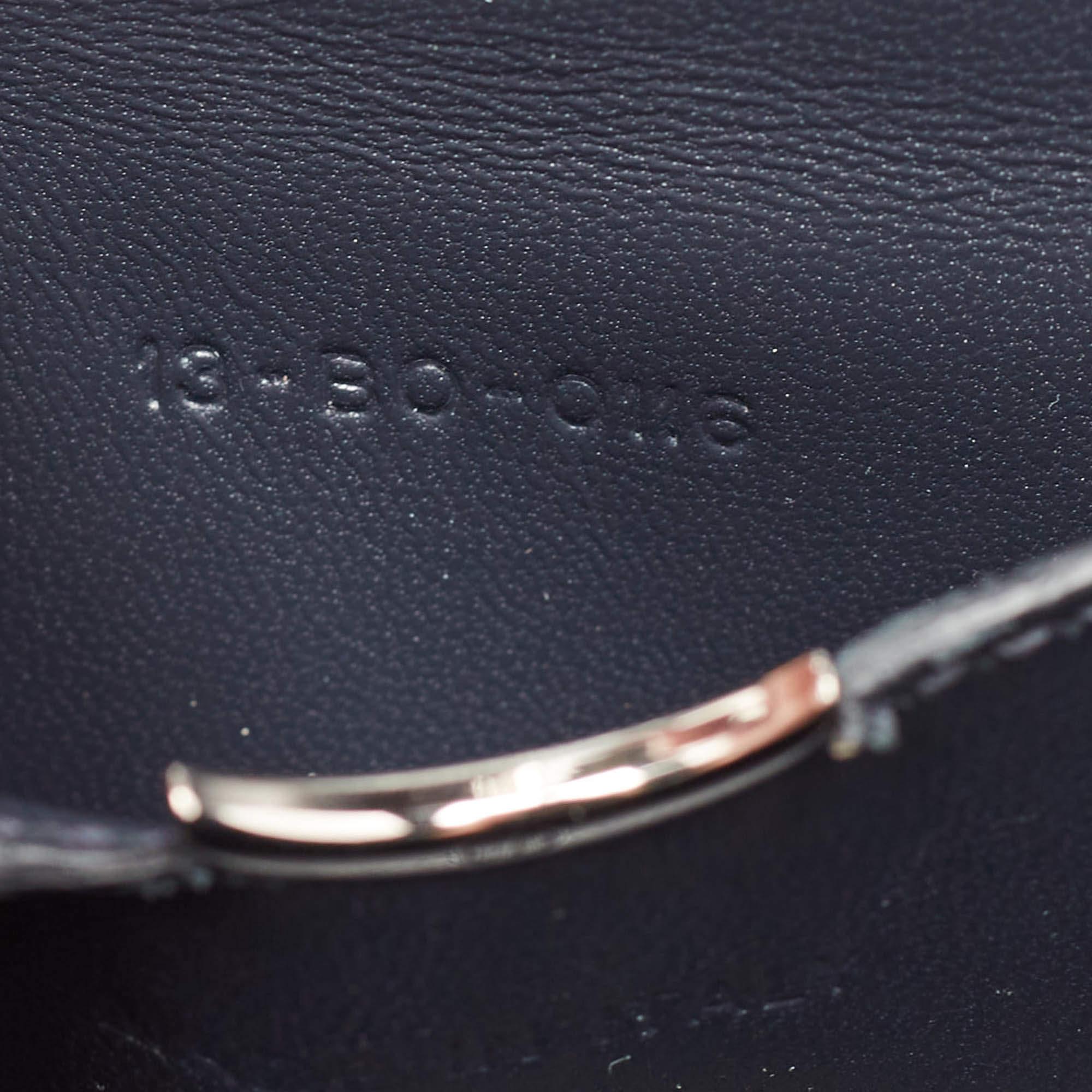 Dior Light Blue Microcannage Patent Leather Mini Diorama Chain Shoulder Bag 4