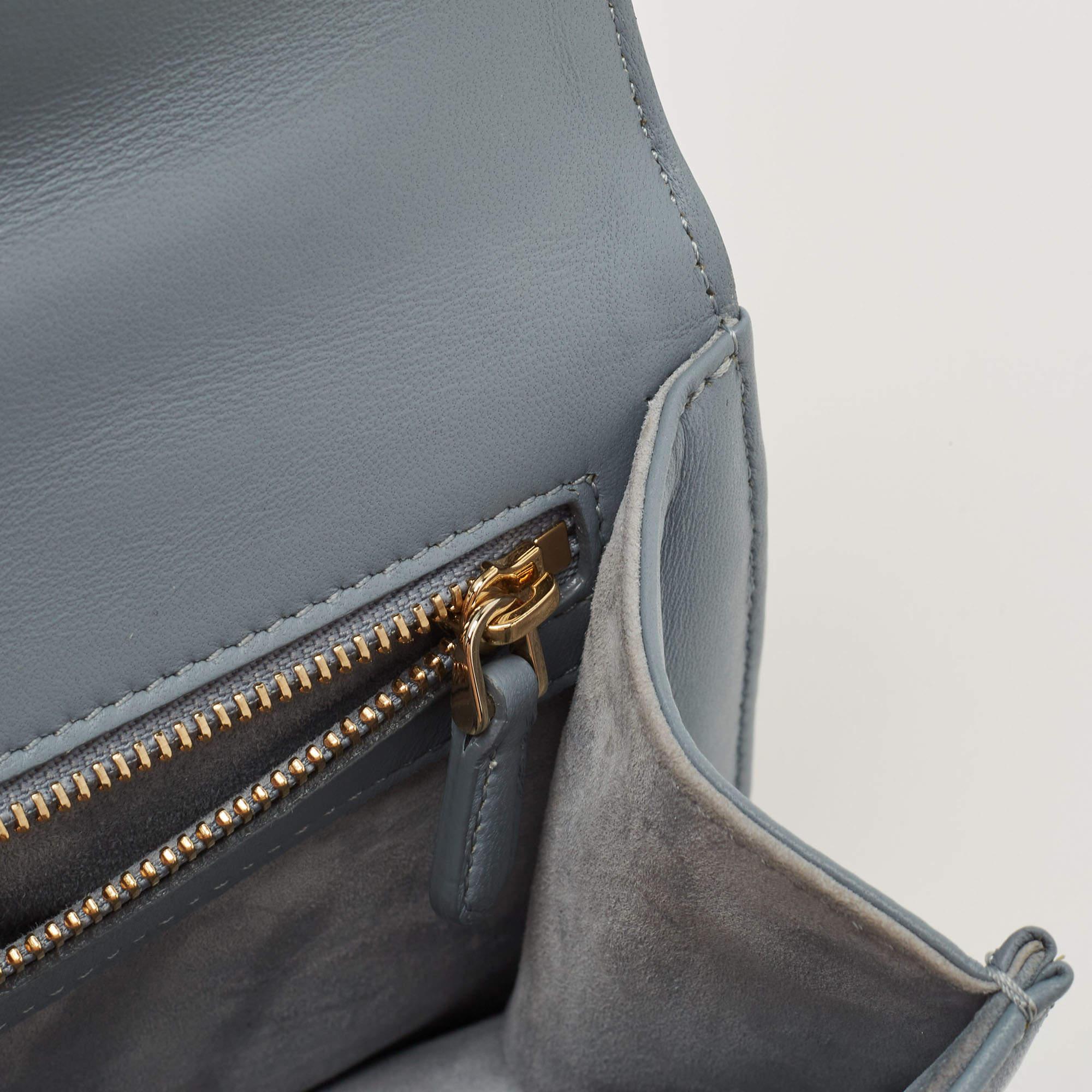 Dior Light Blue Soft Leather Small Diorama Shoulder Bag 6