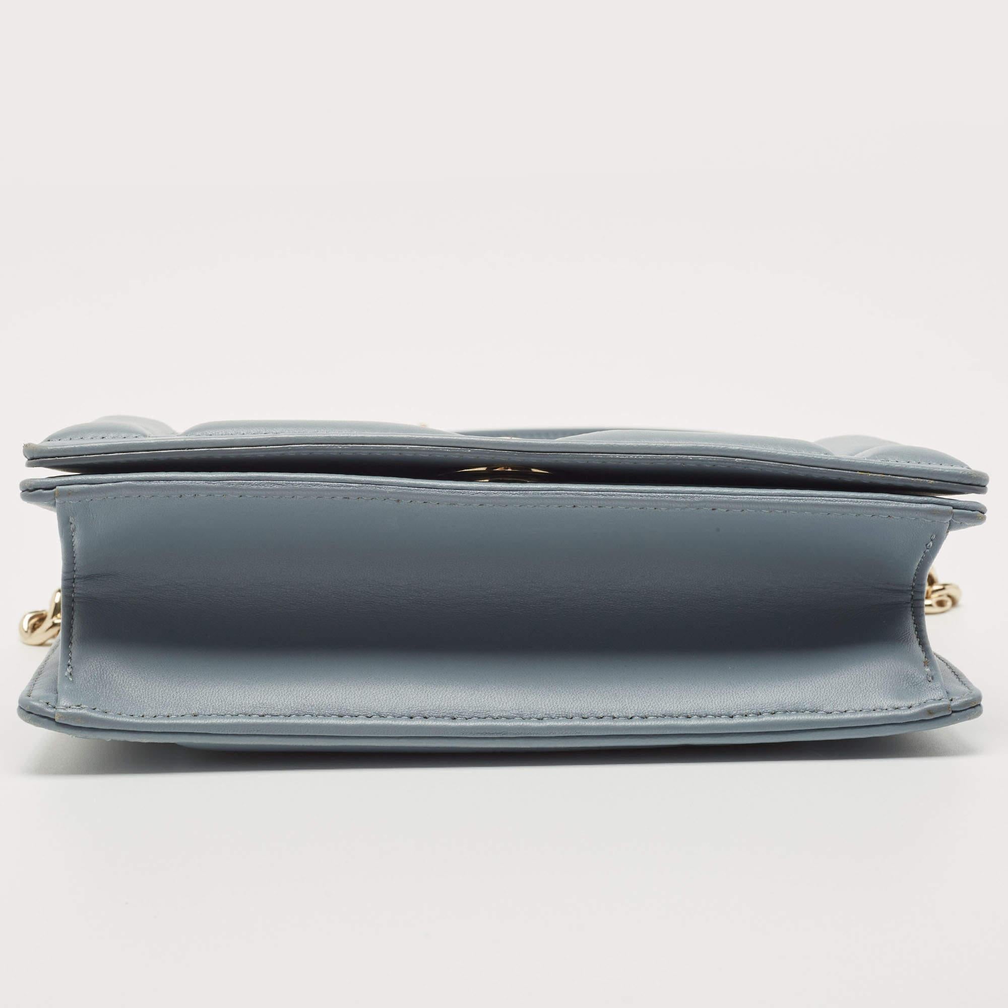 Dior Light Blue Soft Leather Small Diorama Shoulder Bag 1