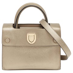 Dior Light Gold Leather Mini Diorever Tote
