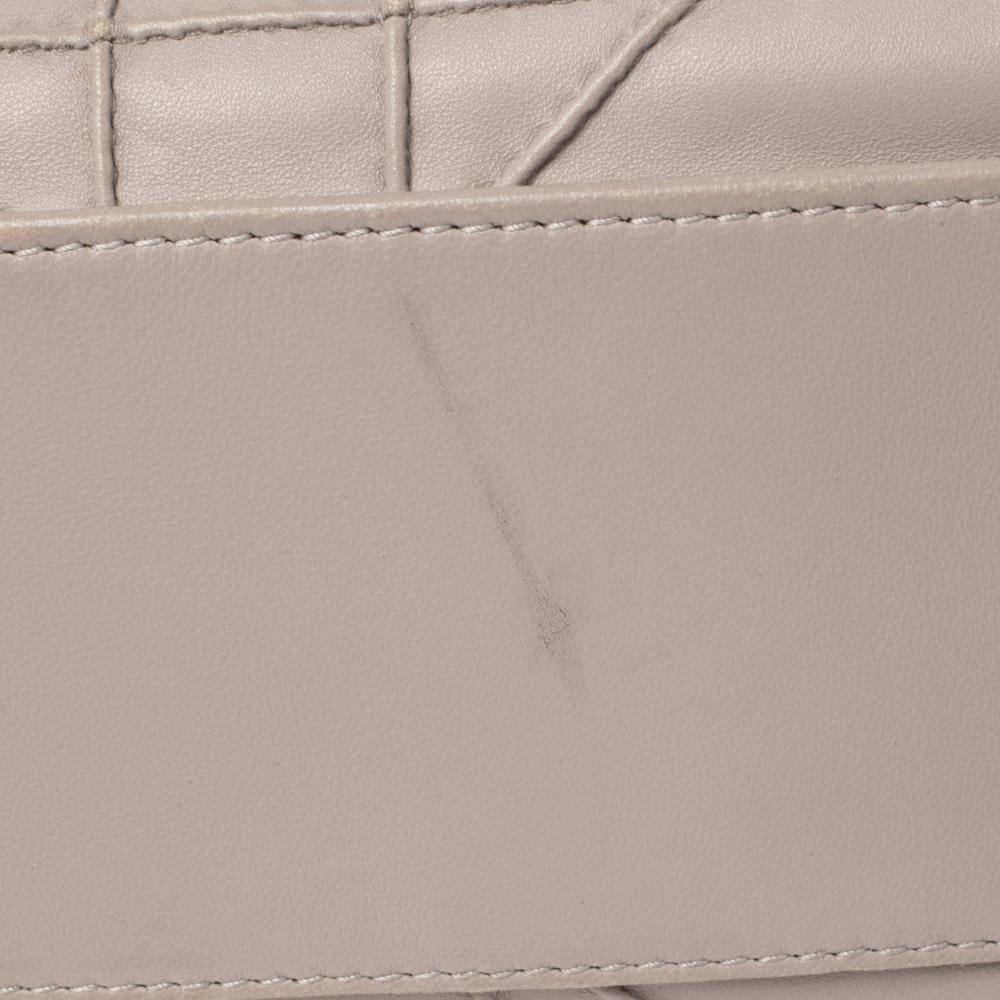 Bolso Dior Gris Claro Cannage Piel Granville Chain Link 9
