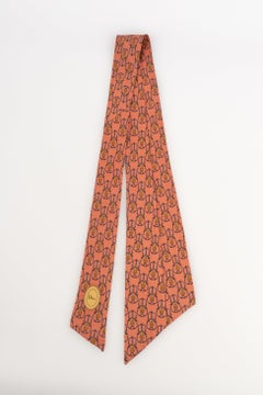 Dior Light-orande Silk Twill Mitzah