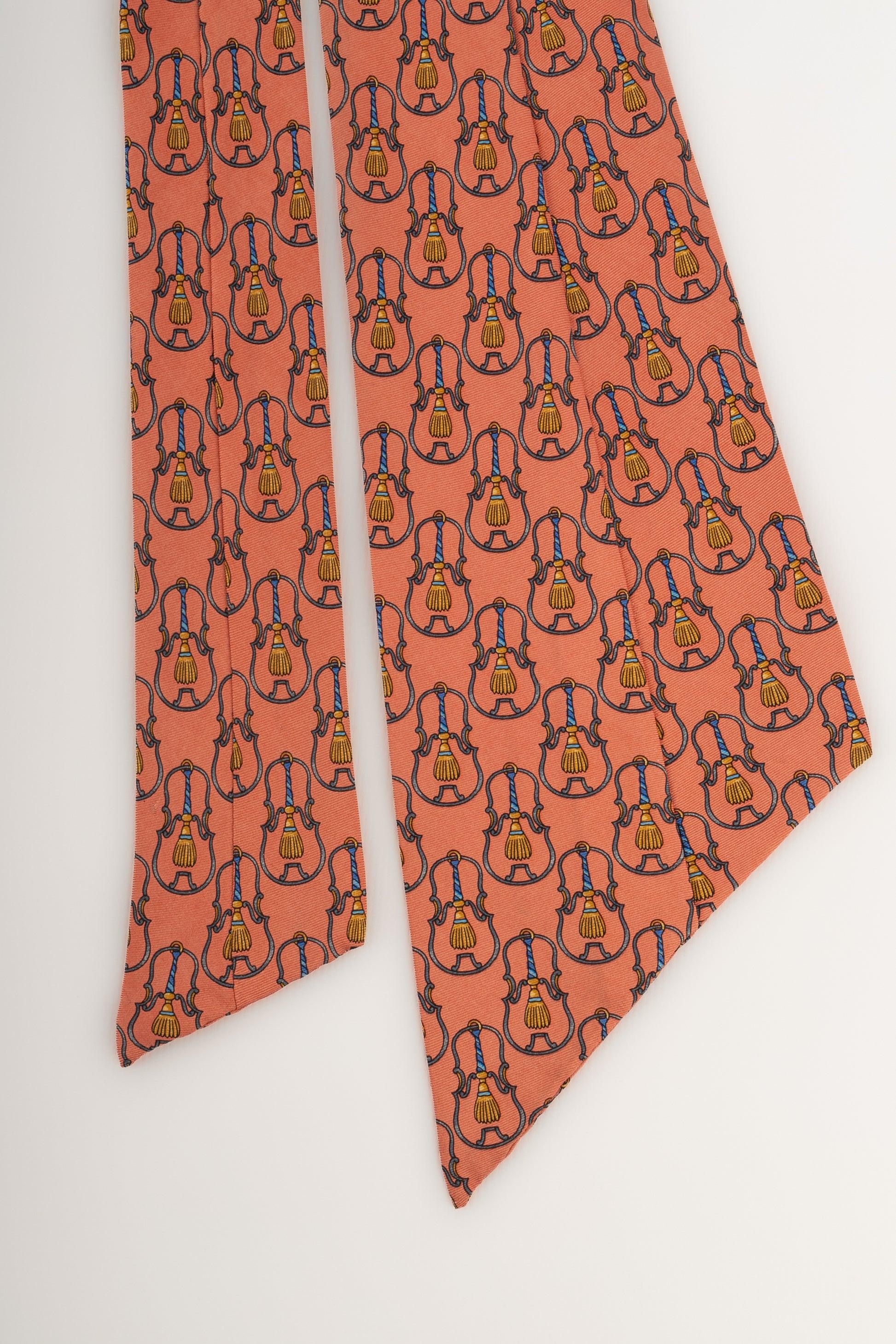 Dior Light-orande Silk Twill Mitzah In Excellent Condition For Sale In SAINT-OUEN-SUR-SEINE, FR