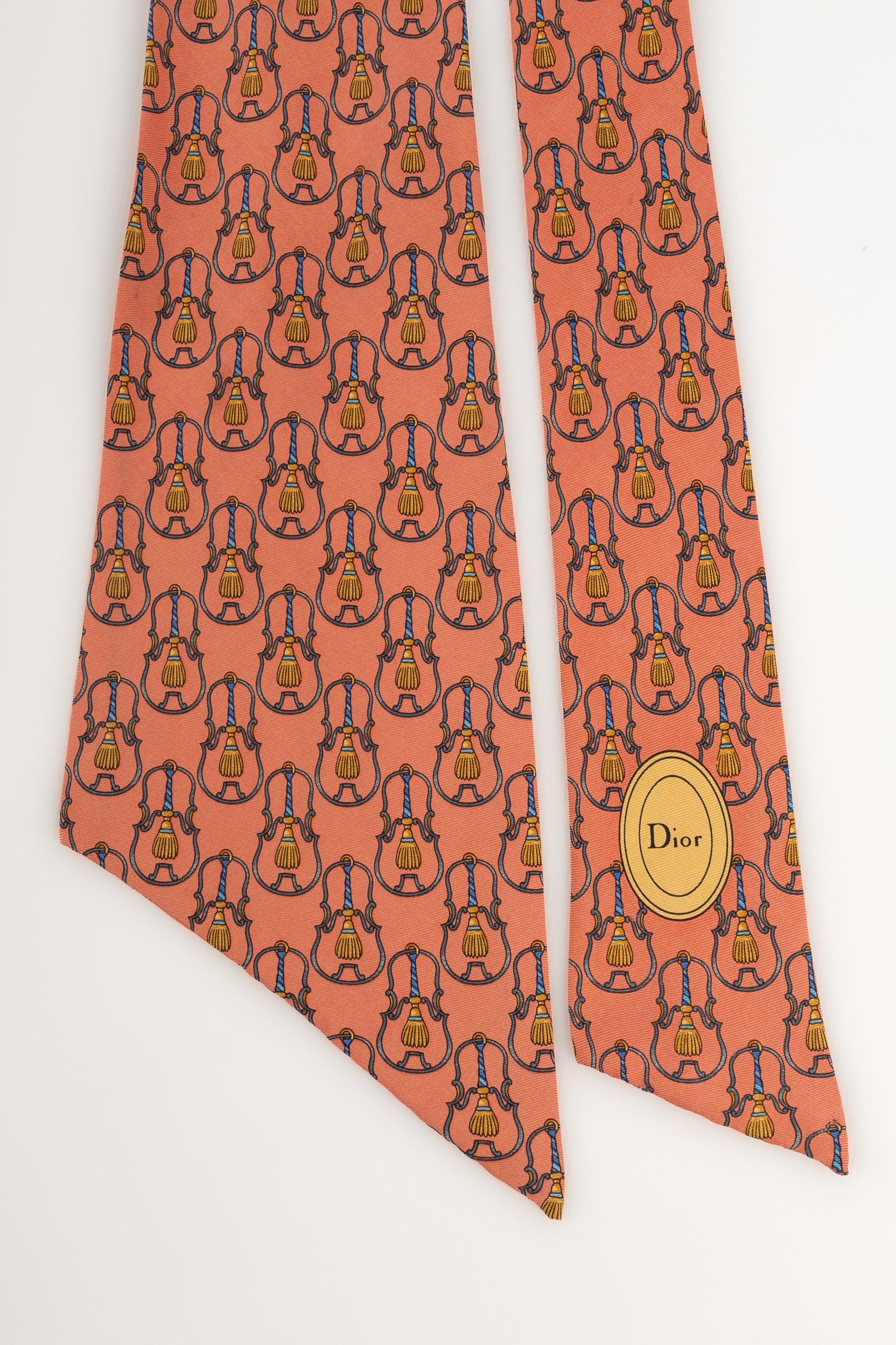 Women's Dior Light-orande Silk Twill Mitzah For Sale