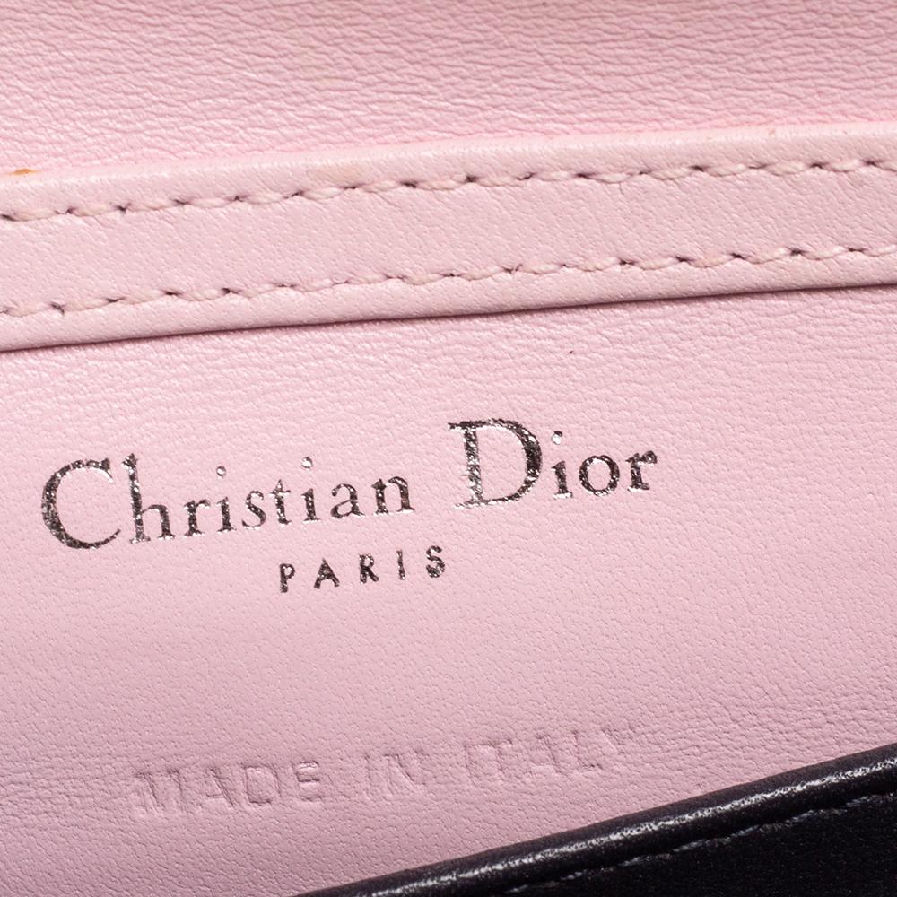 Dior Light Pink Patent Leather Diorama Wallet on Chain 6