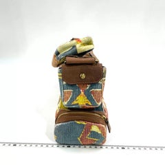 Dior Limited Edition Rare Columnbus Dior Strict Chic Brown Multicolor Velvet Bag