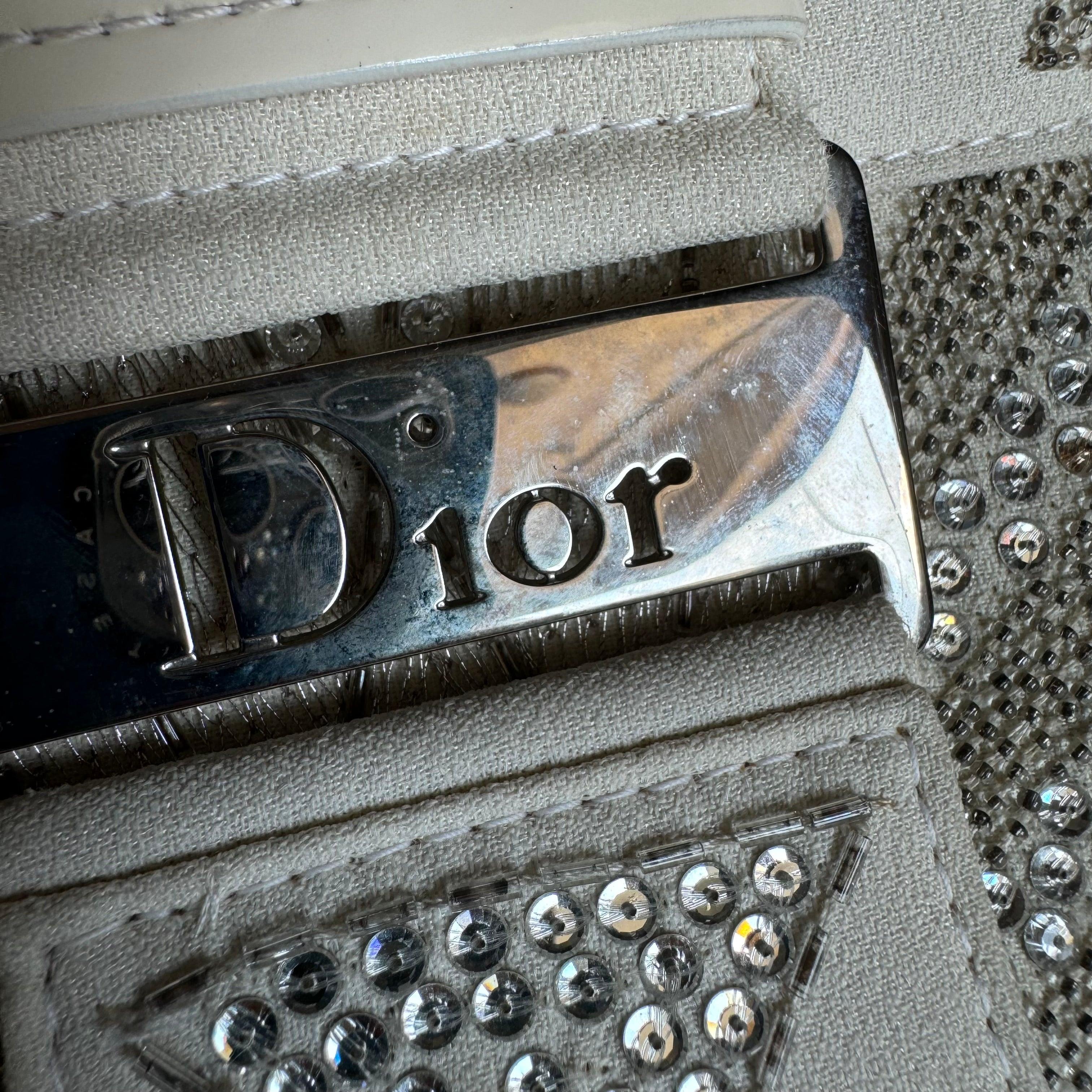 Sac Columnbus Dior rare et chic avec strasss blancs, édition limitée 5