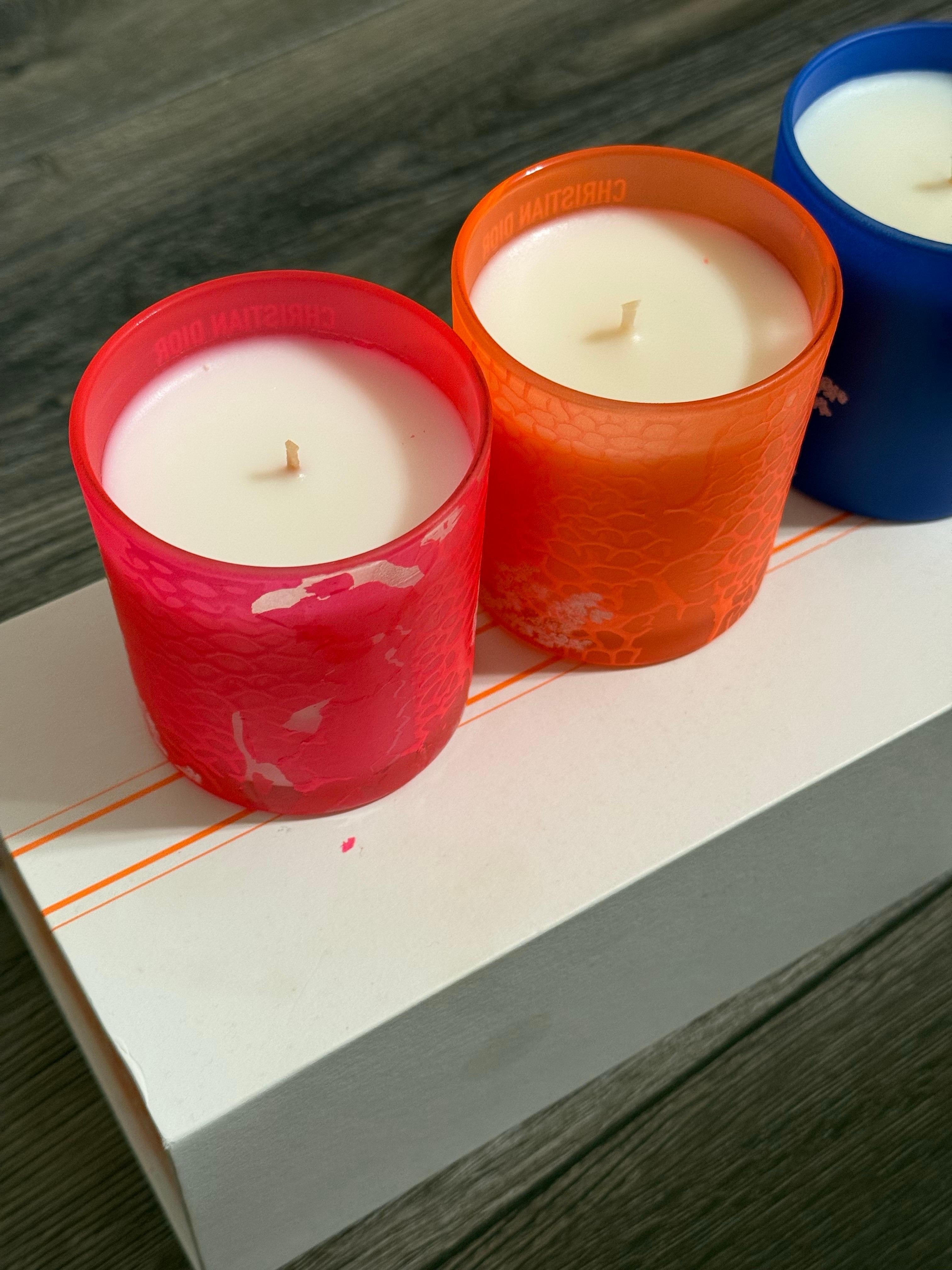 Women's or Men's DIOR Limited Edition Toile de Jouy Candle Dioriviera Set For Sale
