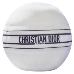 Dior Limited Edition White Logo Technogym Gym Ball for Dior Yoga 1D129