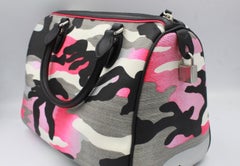 Dior limited editon Anselm Reyle boston handbag – pink camouflage.